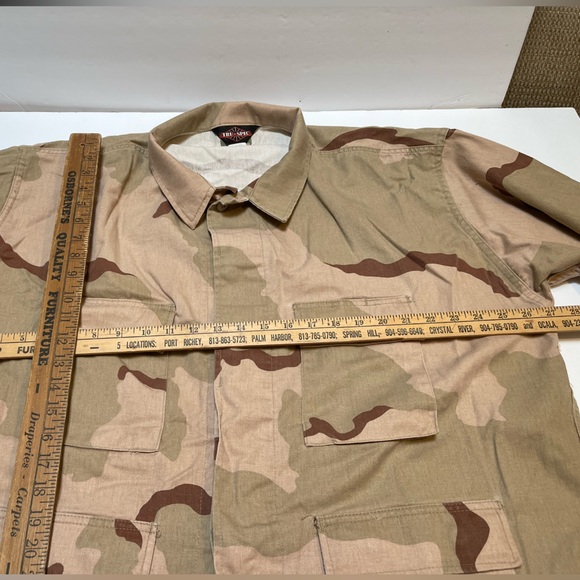 Mens TRU-SPEC Cotton Ripstop BDU Coat 2XL Tactical  Camo Uniform Shirt - Picture 8 of 13